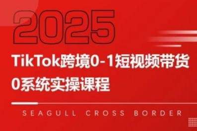 TikTok跨境0-1短视频带货，系统拆解TikTok跨境带货全链路，实现跨境可持续盈利-轻创网