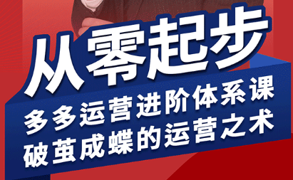 海神·拼多多运营进阶系统课(更新8月)-轻创网
