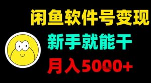 闲鱼软件号变现，新手就能干，月入5k+-轻创网