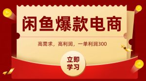 闲鱼卖高利润产品，上架即可出单，每天利润1000＋-轻创网