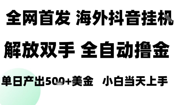 海外抖音无人直播，单日产出1.5k+，长期稳定，新手可玩，无脑操作【揭秘】-轻创网
