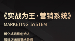 老杨·服装老板必修课《实战为王-营销系统》实现业绩被动式增长-轻创网