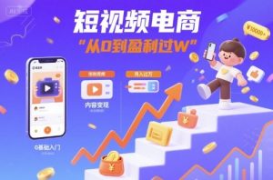 短视频电商：短视频变现从0到盈利过W-轻创网