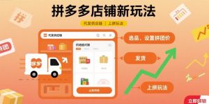 拼多多店铺新玩法,代发供应链上拼玩法-轻创网