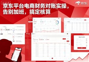 京东平台电商财务对账实操，告别加班，搞定核算-轻创网