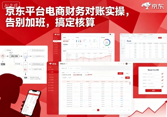 京东平台电商财务对账实操，告别加班，搞定核算-轻创网