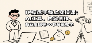 IP操盘手线上实操课:AI工具、内容创作、商业变现等20节系统教学-轻创网