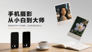 手机摄影从小白到大师，零基础带你学习手机摄影，拍出朋友圈点赞大片-轻创网
