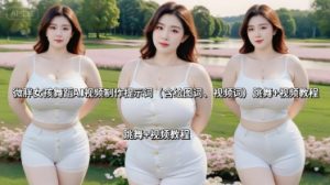 微胖女孩舞蹈AI视频制作提示词(含绘图词、视频词) 跳舞+视频教程-轻创网