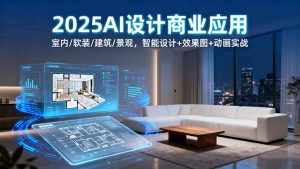 2025AI设计商业应用：室内/软装/建筑/景观，智能设计+效果图+动画实战-轻创网