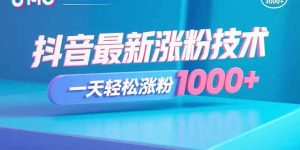 抖音最新涨粉技术，一天轻松涨粉1000+-轻创网