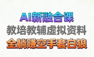 育儿教学教培新玩法，AI生成教学视频，市场大，操作简单，变现天花板非常高-轻创网