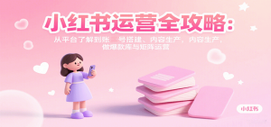 小红书运营全攻略：从平台了解到账号搭建、内容生产，做爆款库与矩阵运营-轻创网