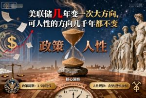 付费文章：美联储几年变一次大方向，可人性的方向几千年都不变-轻创网