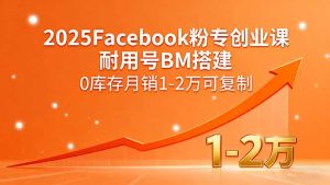 2025Facebook粉专创业课，耐用号BM搭建，0库存月销1-2万可复制-轻创网