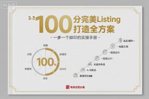 100分完美Listing打造全方案，想要完美listing必须是需要一步一个脚印的-轻创网