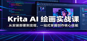 Krita AI 绘画实战课：从安装部署到变现，一站式掌握创作核心技能-轻创网