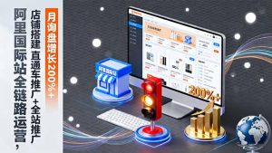 阿里国际站全链路运营，店铺搭建+直通车推广+全站推广，月询盘增长200%+-轻创网