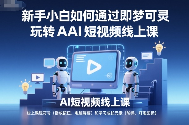 新手小白如何通过即梦可灵玩转AI短视频线上课-轻创网