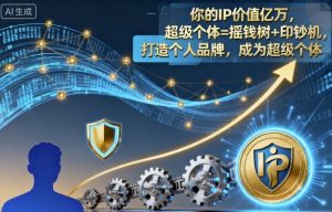 你的IP价值亿万,超级个体=摇钱树+印钞机,打造个人品牌,成为超级个体-轻创网