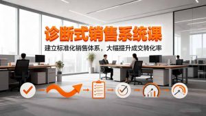 诊断式销售系统课，建立标准化销售体系，大幅提升成交转化率-轻创网