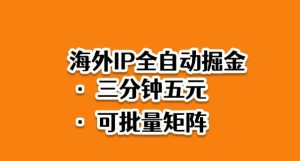 海外ip全自动掘金,2025必做蓝海项目,3分钟落地,矩阵直接开干【揭秘】-轻创网
