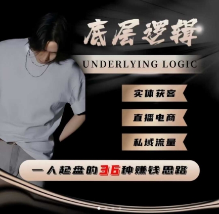 一个人起盘的底层逻辑，私域流量-直播电商-实体获客，一人起盘的36种賺钱思路-轻创网