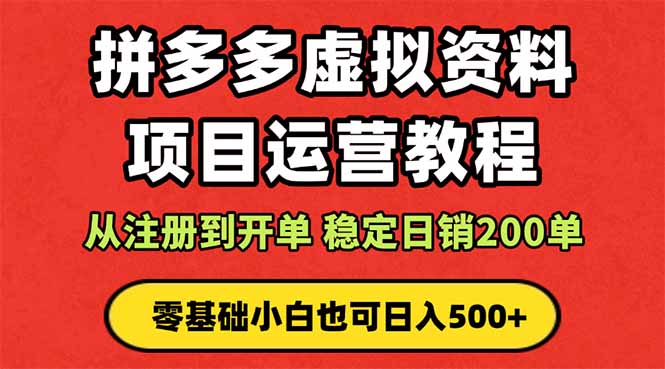 拼多多开店运营课程： 蓝海变现玩法，轻松实现睡后收入 零基础小白也可…-轻创网