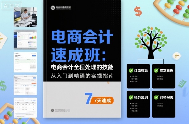 电商会计速成班，电商会计全程处理的技能-轻创网