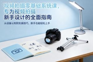 视频拍摄零基础系统课,专为视频拍摄新手设计的全面指南-轻创网