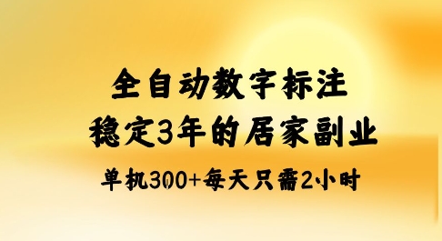 全自动数字标注，稳定3年的蓝海项目，居家也能矩阵开干的副业，单机日入3张+【揭秘】-轻创网