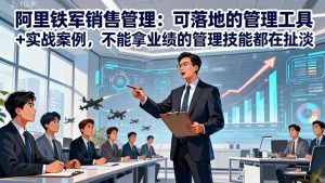 阿里铁军销售管理:可落地的管理工具+实战案例,不能拿业绩的管理都在扯淡-轻创网