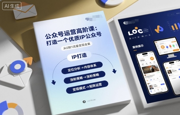 公众号运营高阶课，打造一个优质IP公众号-轻创网
