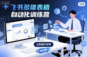 飞书多维表格自动化训练营，手把手教你告别重复处理，用多维表格开启高效办公新模式-轻创网