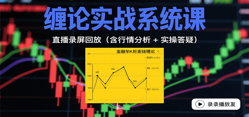缠论实战系统课：直播录屏回放(含行情分析 + 实操答疑(更新10月)-轻创网