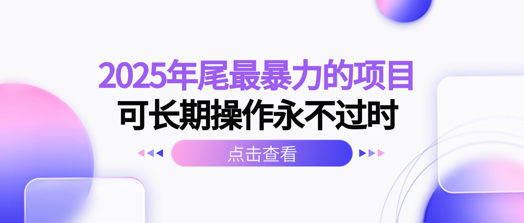 2025年尾最暴力的项目可长期操作永不过时-轻创网