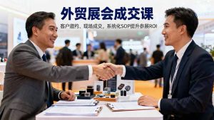外贸展会成交课，含目标制定、客户邀约、现场成交，系统化SOP提升参展ROI-轻创网