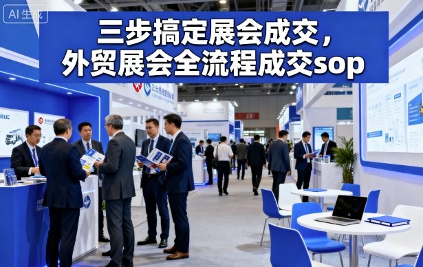 三步搞定展会成交，外贸展会全流程成交sop-轻创网