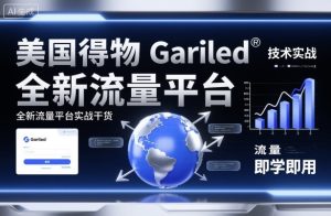 美国得物Gariled技术实战，全新流量平台​实战干货，即学即用-轻创网
