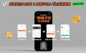 抖音发行人计划全新野路子玩法，随时随地，只要有手机，就能操作，日入1k+【揭秘】-轻创网