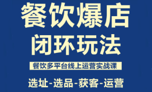 泽哥·餐饮爆店闭环玩法-轻创网