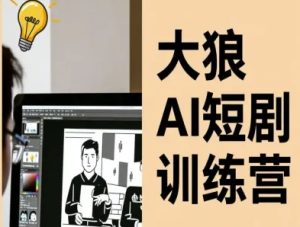 大狼AI短剧训练营-短剧课程(更新中)-轻创网