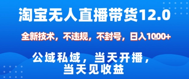淘宝无人直播12.0，公域私域技术，不封号，不违规布局双十一流量风口，日入1k(独家技术)【揭秘】-轻创网