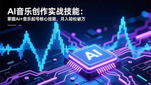 AI音乐创作实战技能：掌握AI+音乐起号核心技能，月入轻松破万-轻创网