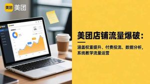 美团店铺流量爆破:涵盖权重提升、付费投流、数据分析,系统教学流量运营-轻创网