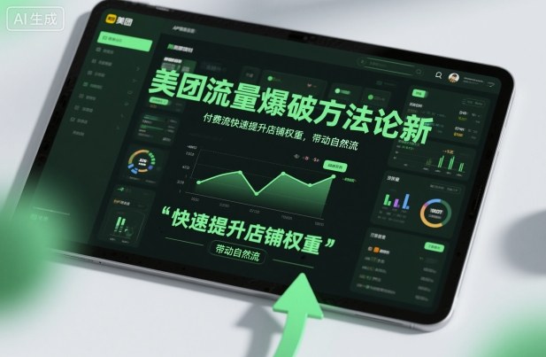 美团流量爆破方法论，付费流快速提升店铺权重，带动自然流-轻创网