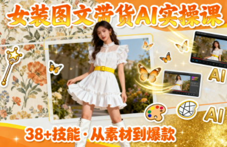 女装图文带货的AI实操课-轻创网