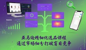 亚马逊精细化选品课程，通过市场细分打破盲目竞争-轻创网