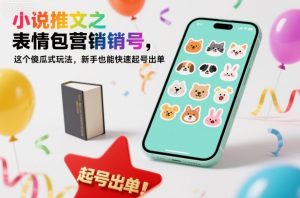 小说推文之表情包营销号,这个傻瓜式玩法,新手也能快速起号出单-轻创网