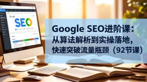 Google SEO进阶课:从算法解析到实操落地,快速突破流量瓶颈(92节课-轻创网